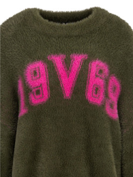náhled 19V69 dámský khaki zelený svetr