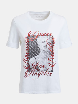 náhled Guess dámské bílé tričko