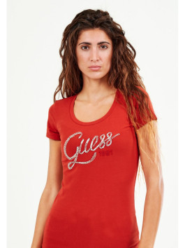 náhled Guess dámské cihlové tričko