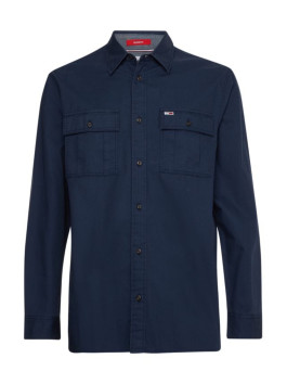 náhled Tommy Jeans pánská tmavěmodrá košile