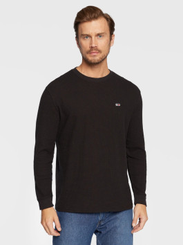 náhled Tommy Jeans pánské černé tričko s dlouhým rukávem