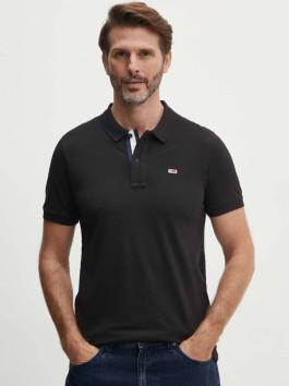 náhled Tommy Jeans pánské černé polo tričko