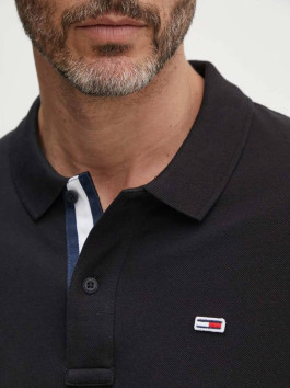 náhled Tommy Jeans pánské černé polo tričko