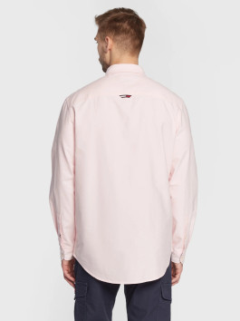náhled Tommy Jeans pánská růžová košile