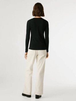 náhled Pepe Jeans dámské černé tričko s dlouhým rukávem