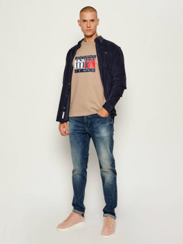 náhled Tommy Jeans  pánské světle hnědé triko