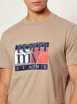 náhled Tommy Jeans  pánské světle hnědé triko