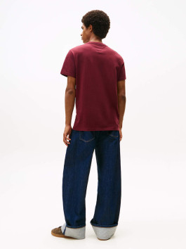 náhled   Tommy Jeans pánské vínové tričko