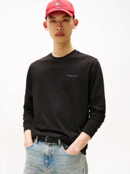 náhled Tommy Jeans pánské černé tričko s dlouhým rukávem