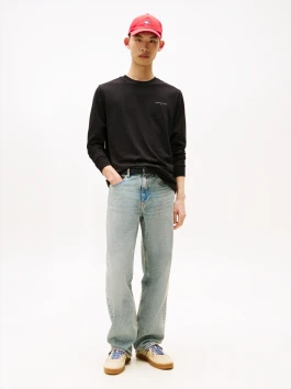 náhled Tommy Jeans pánské černé tričko s dlouhým rukávem