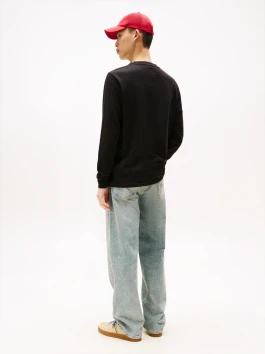 náhled Tommy Jeans pánské černé tričko s dlouhým rukávem