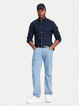 náhled Tommy Jeans pánská modrá košile