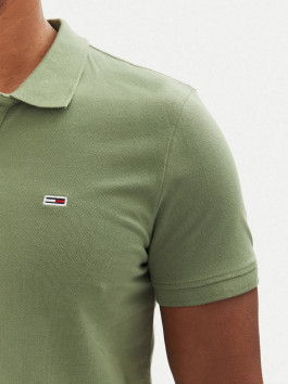 náhled Tommy Jeans pánské khaki polo triko