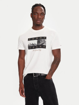 náhled Tommy Jeans pánské bílé tričko