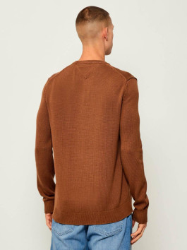 náhled Tommy Jeans pánský hnědý svetr