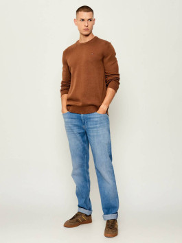 náhled Tommy Jeans pánský hnědý svetr