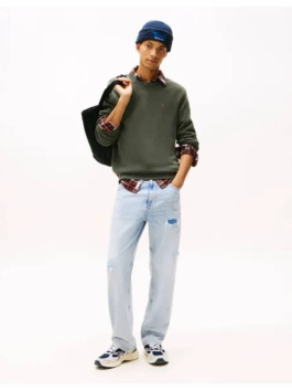 náhled Tommy Jeans pánský khaki svetr