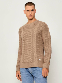 náhled Tommy Jeans pánský světle hnědý svetr