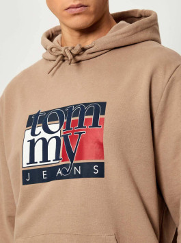 náhled Tommy Jeans pánská béžová mikina