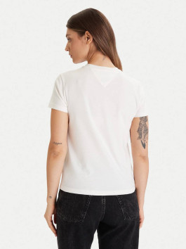 náhled Tommy Jeans dámské krémové tričko
