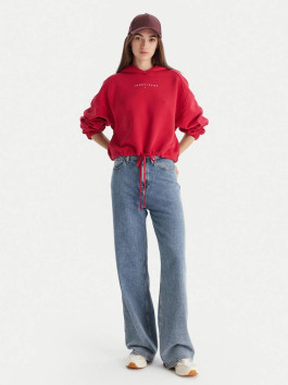 náhled Tommy Jeans dámská červená mikina 