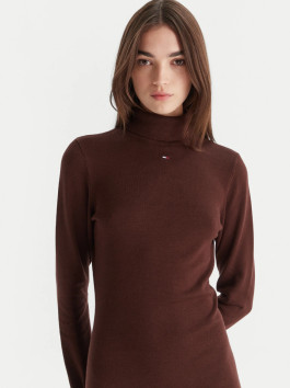náhled Tommy Jeans dámské hnědé  úpletové šaty