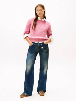 náhled Tommy Jeans dámský růžový svetr