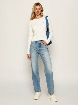 náhled Tommy Jeans dámský krémový svetr