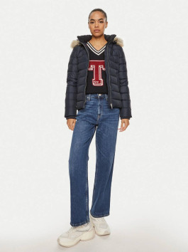 náhled Tommy Jeans dámská modrá zimní bunda