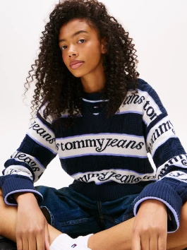 náhled Tommy Jeans dámský pruhovaný svetr