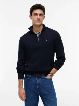 náhled Tommy Hilfiger pánský tmavě modrý svetr