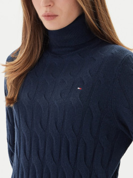náhled Tommy Hilfiger tmavě modré svetrové šaty