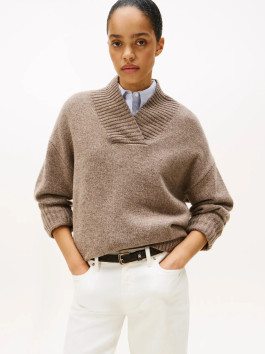 náhled Tommy Hilfiger dámský béžový svetr