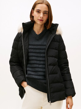náhled Tommy Hilfiger dámská černá péřová bunda 