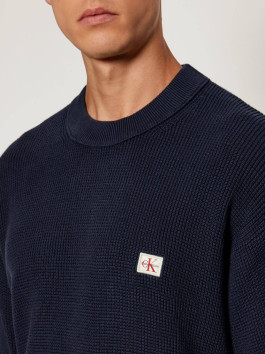 náhled Calvin Klein pánský tmavě modrý svetr