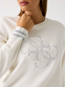 náhled Guess dámský bílý svetr