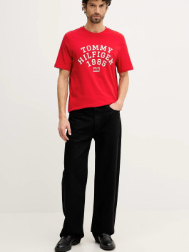 náhled Tommy Hilfiger pánské červené tričko