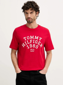 náhled Tommy Hilfiger pánské červené tričko