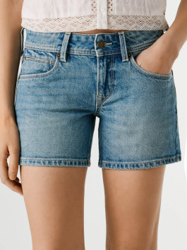 náhled Pepe Jeans dámské modré džínové šortky