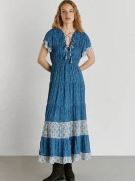 náhled Pepe Jeans dámské modré šaty EVA