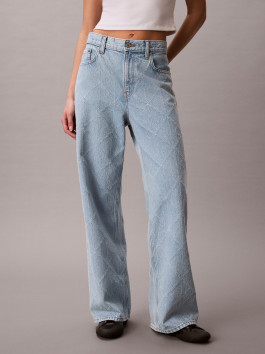 náhled Calvin Klein dámské modré baggy džíny