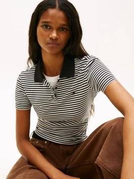 náhled Tommy Jeans dámské pruhované polo tričko