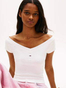 náhled Tommy Jeans dámské bílé tričko