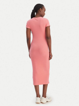 náhled Tommy Jeans dámské růžové šaty