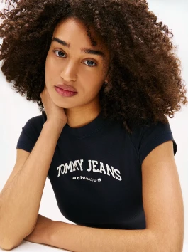 náhled Tommy Jeans dámské tmavě modré tričko