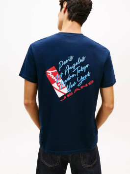 náhled Tommy Jeans pánské modré tričko