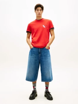náhled Tommy Jeans pánské červené tričko