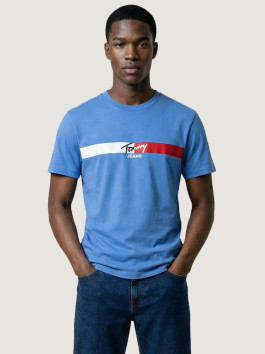 náhled Tommy Jeans pánské modré tričko
