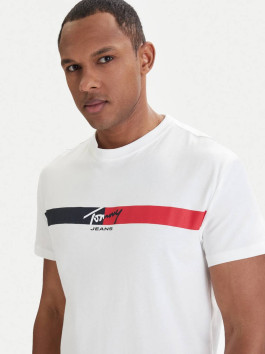 náhled Tommy Jeans pánské bílé tričko