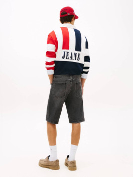 náhled Tommy Jeans pánské šedé džínové kraťasy